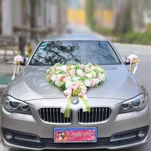 永恒天使D621婚车装扮婚庆用品工厂尤加利玫瑰婚车大爱心实价