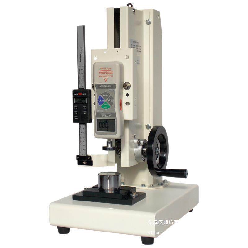 艾田推拉力计测试台带标尺手摇螺旋机架压力拉力测力支架升沐雨原