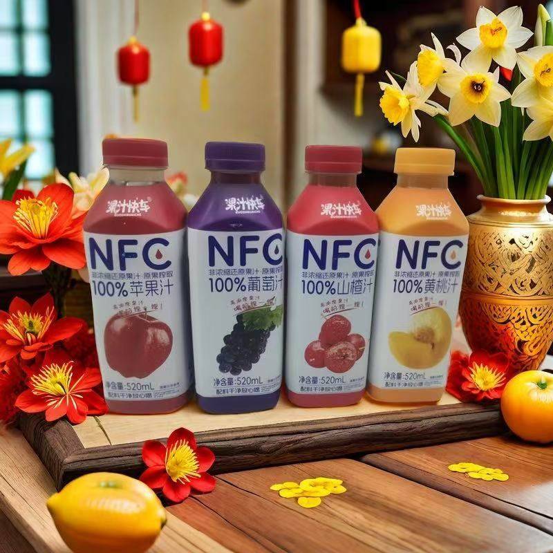 旗舰店NFC果汁实汇多多520毫升好滋味配料表干净原果榨取