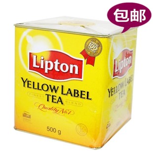 进口立顿红茶小黄罐500g港式奶茶专用斯里兰卡茶叶ctc锡兰红碎茶