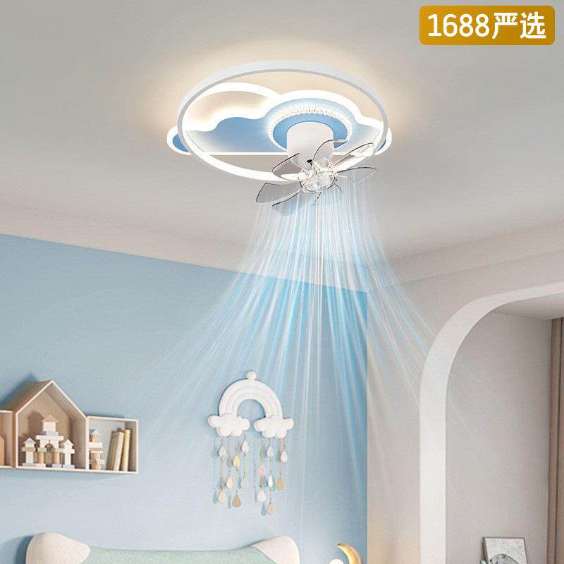 风扇灯2025年新款简约现代电扇一体吸顶吊灯具护眼家具灯