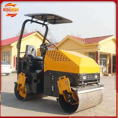 3吨小型压路机压路机钢轮振动碾小型压路机震动压实机械