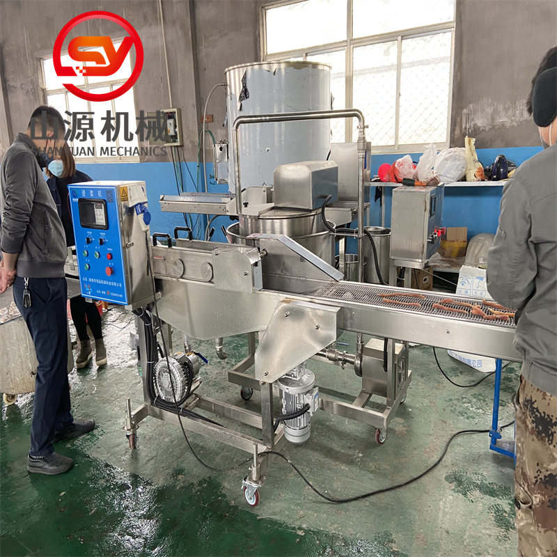 腌制肉条上浆机浸入式全自动浓浆机器鸡肉条浸浆机