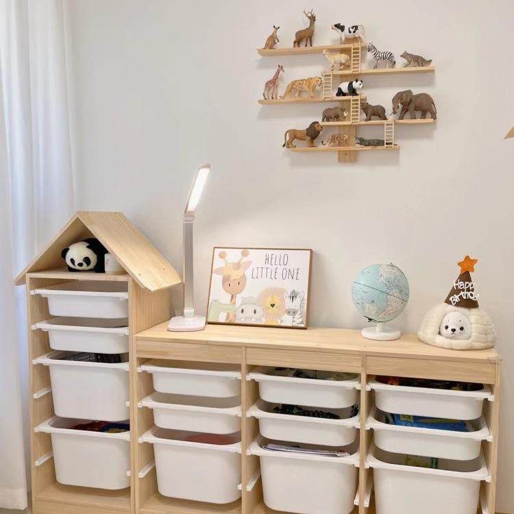 儿童玩具收纳架宝宝实木置物架书架客厅靠墙大容量多功能绘本架子,电子元器件市场,其它元器件,淘宝优惠券,粉丝福利购,淘宝优惠卷