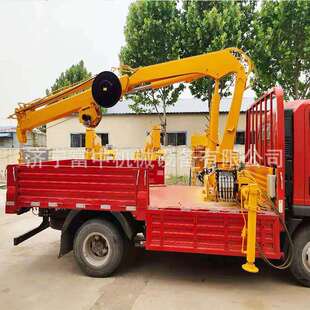 行走式折臂吊车3吨轻卡折臂吊5吨折臂式汽车随车吊可用船舶