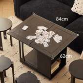 小户型客厅茶几折叠可移动茶桌家用可升降茶台阳台实木多功能边几