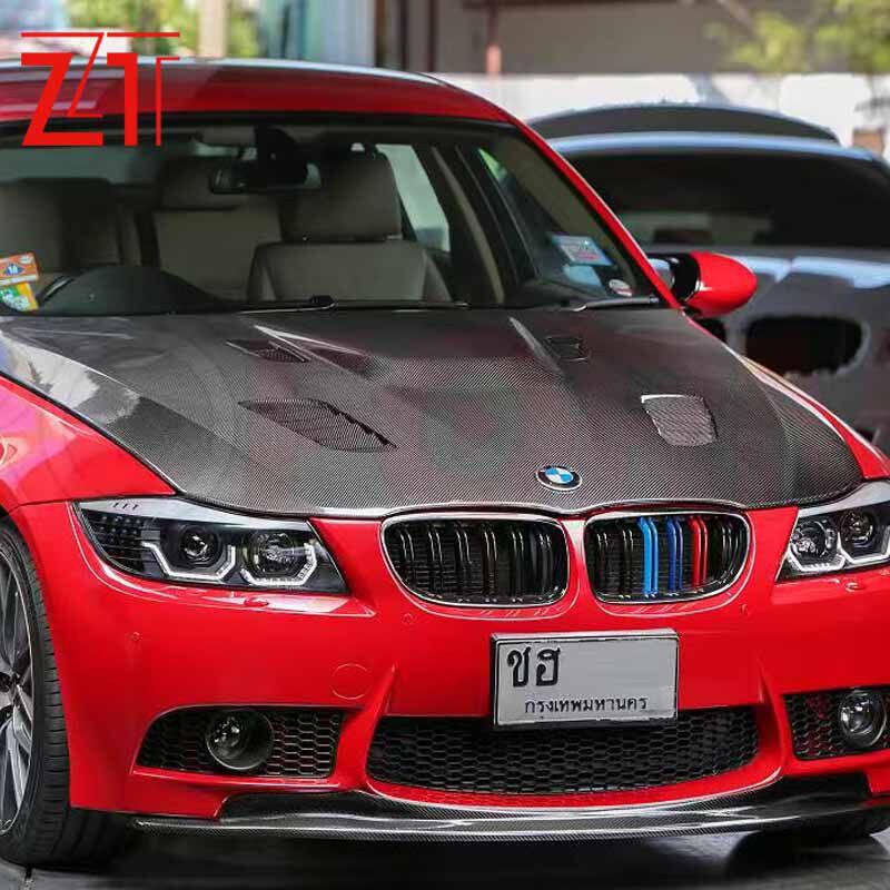 适用BM三系E90后期09-11碳纤维改装前唇侧裙后唇外观套件尾翼机盖