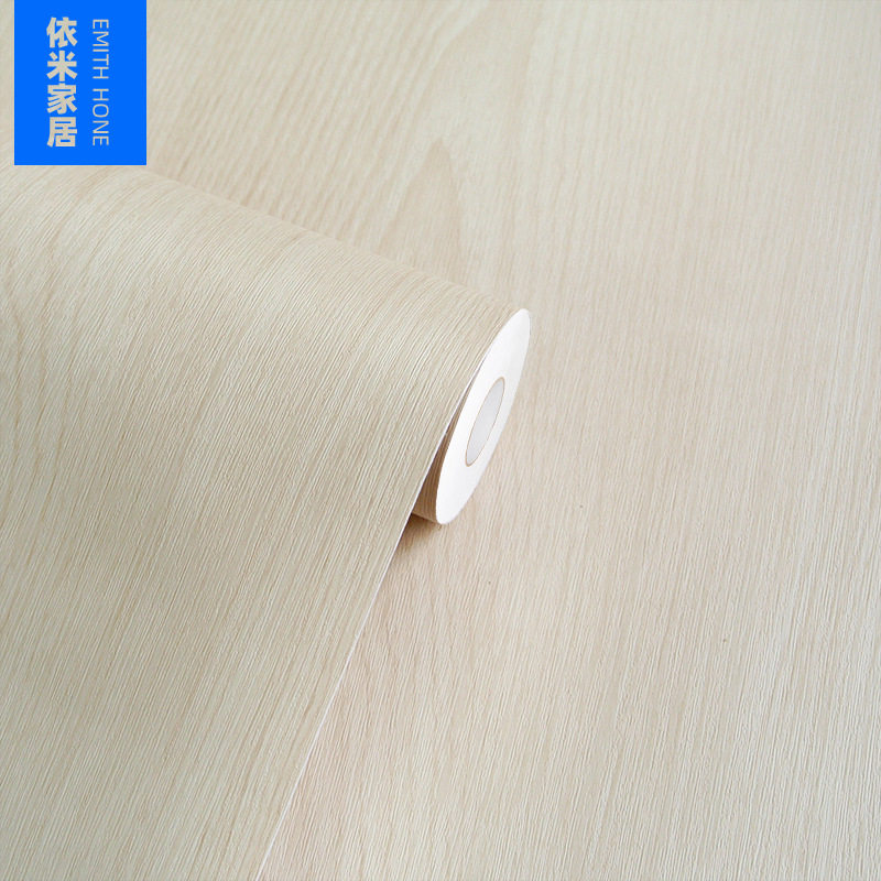 PVC木纹自粘加厚导气槽贴膜30米