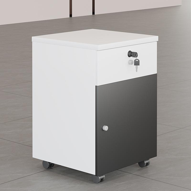 活动柜办公家具移动落地式文件柜储物矮柜办公室三抽屉资料柜带锁