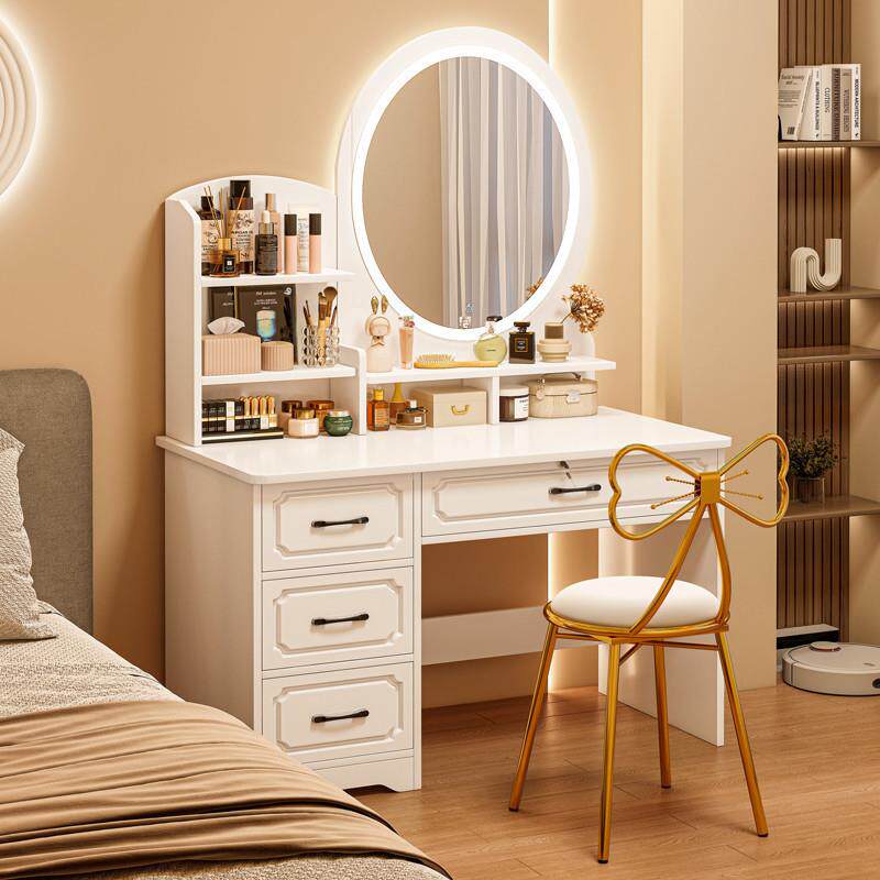 梳妆台卧室现代简约欧式主卧化妆桌小型梳妆桌化妆台收纳柜一体
