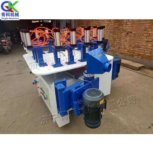 八工位四轴转盘仿形铣餐桌椅面腿仿形铣设备实木椅子面挖底机