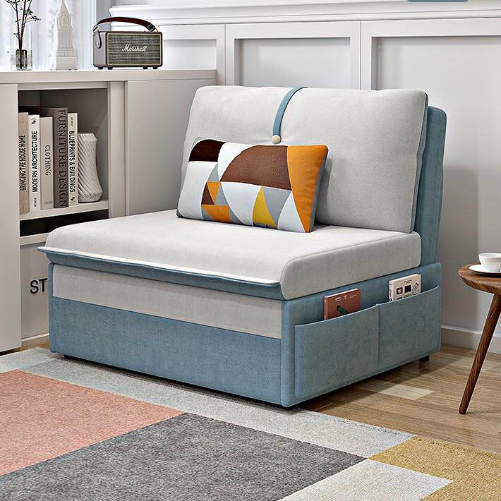 小户型沙发床两用一体折叠书房阳台多功能单人布艺沙发办公午休床