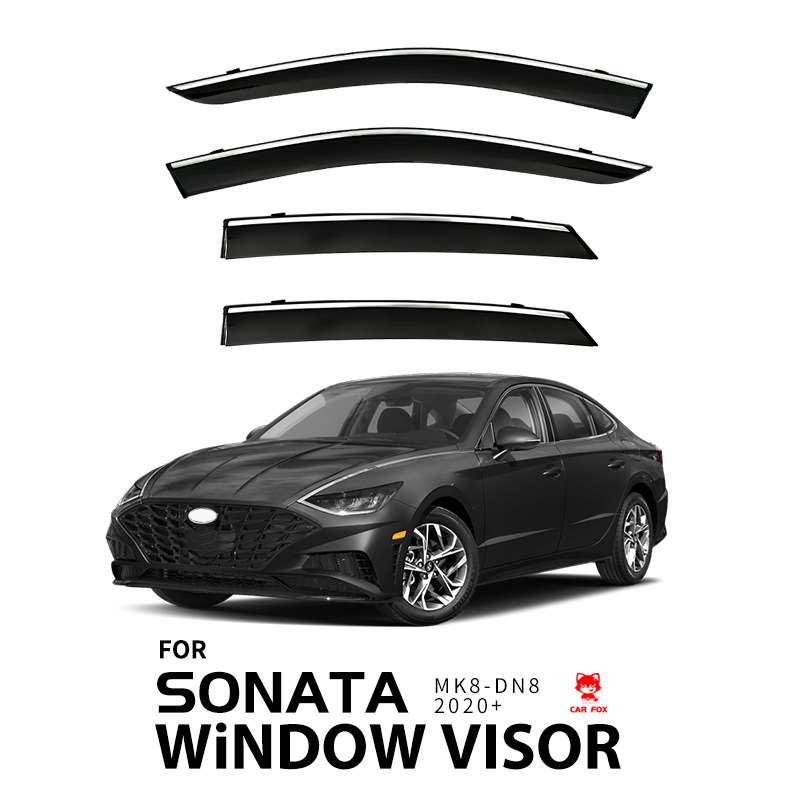 适用海外版现代索纳塔晴雨挡雨眉侧窗导流板SONATA Window visor