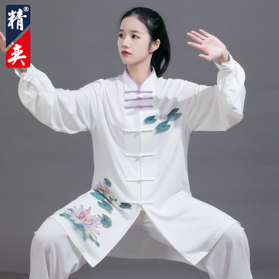 速发太极服装新款高端印花太极武练功服男拳术表演比赛服春