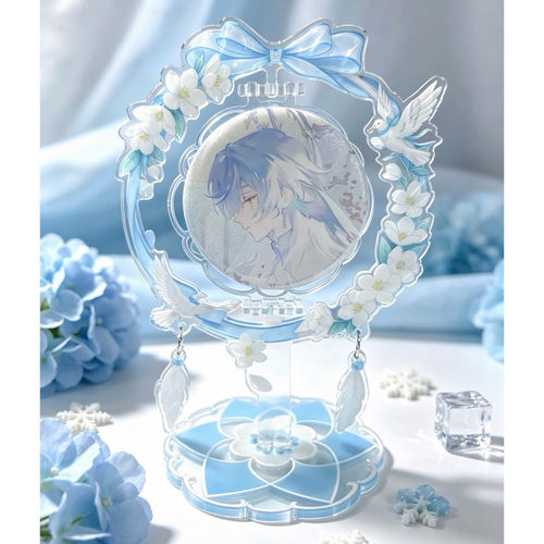 自制双面旋转谷美立牌徽章58mm