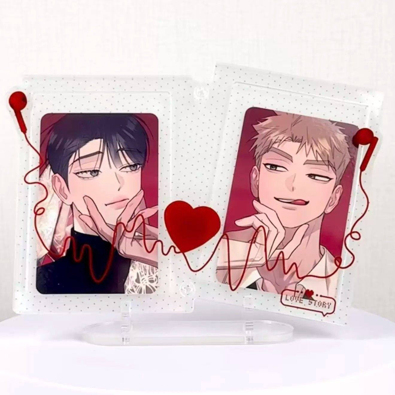 【聆听心跳】谷美亚克力双插卡套追星3寸小卡拍立得收纳展示卡框,模玩/动漫/周边/娃圈三坑/桌游,谷美,淘宝优惠券,粉丝福利购,淘宝优惠卷