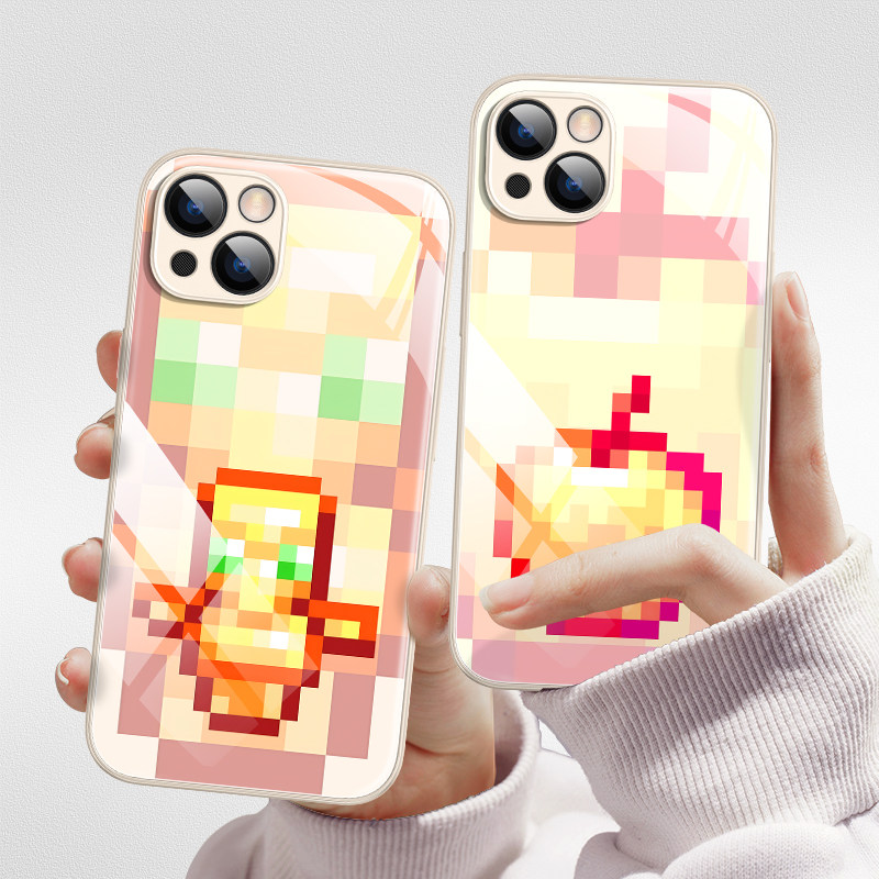 适用苹果iPhone17手机壳15promax保护套14plus我的世界16e图腾13玻璃ip12金苹果11p游戏8散热6s三代se2创意7p