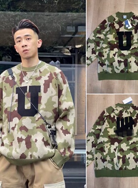 独家对色版本区别通货UND美潮玩家不败圆领宽松美式校园重磅毛衣