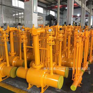 燃气安全双放散球阀FQ361F-16C放散型燃气全焊接法兰直埋伏式球阀