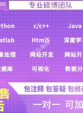 Python代编程 /Java/数据分析 Matlab/Javascript c/c++/深度学习