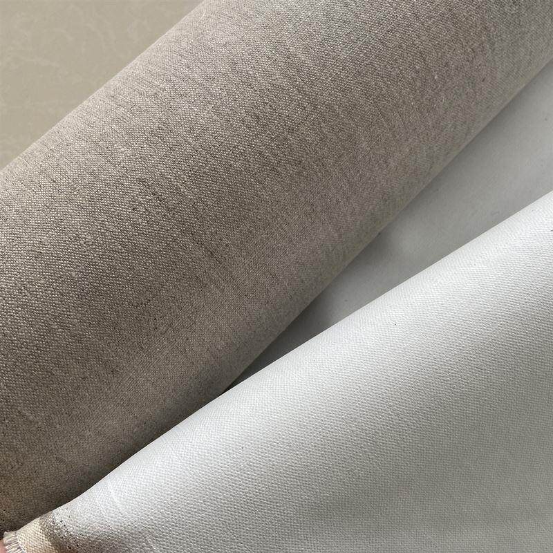 油画布亚麻混纺细纹涂层纯棉画布雨露麻油画画布中纹粗纹丙烯画布