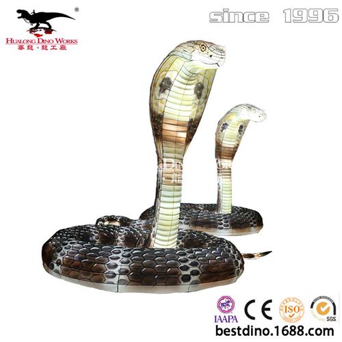 仿真眼睛蛇彩灯制作厂家春节展览彩灯花灯自贡彩灯制作灯会制作