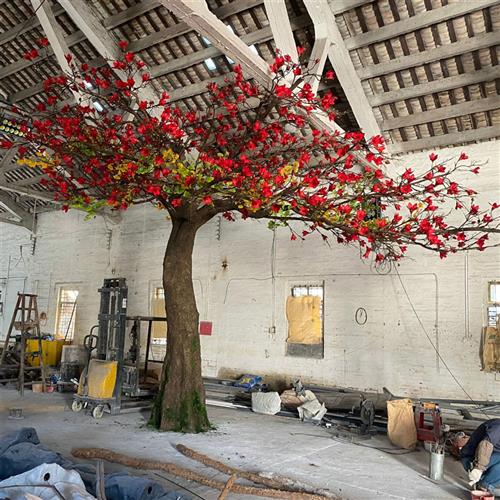 大型仿真木棉英雄花许愿树室内装饰商场店铺造景仿真树英雄花树