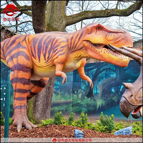 超大型仿真恐龙模型制作公司暴龙仿生活体动态雕塑电动恐龙机模