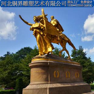 铸铜人物雕塑欧式胜利女神全身像青铜雕像户外广场园林景观雕塑