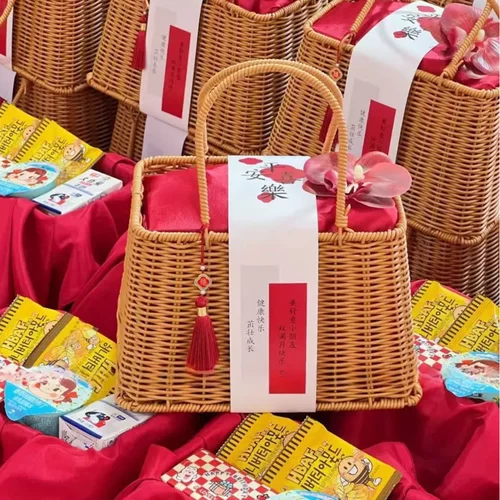 中式提篮送老师礼物感恩礼品伴手礼回礼盒喜糖结婚礼品回礼伴手礼