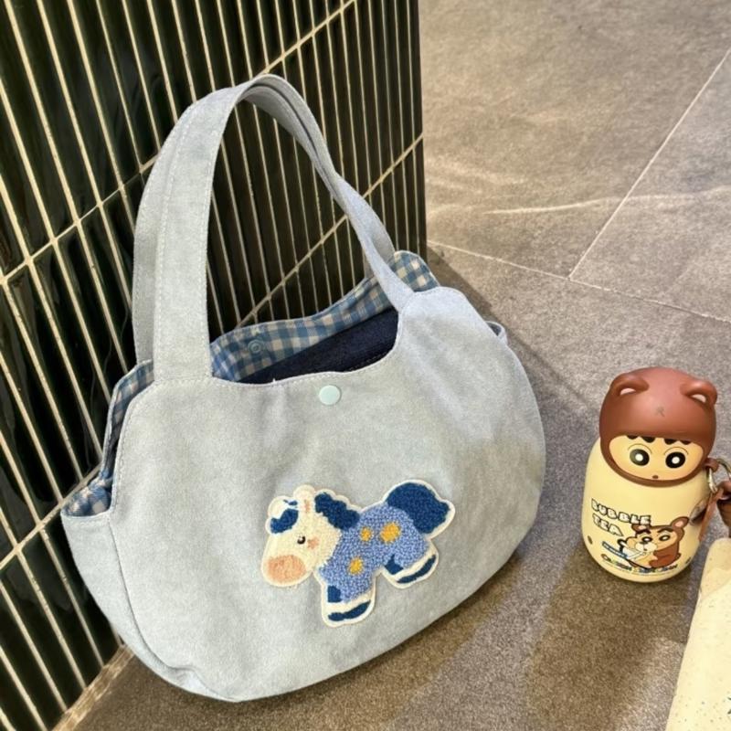 甜美可爱小马刺绣手提饭盒包