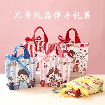 手提帆布包宝宝伴手袋生日礼品袋