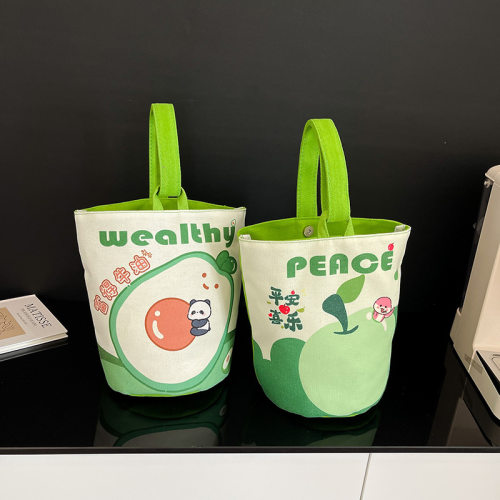 儿童帆布水桶包新年喜庆伴手礼袋