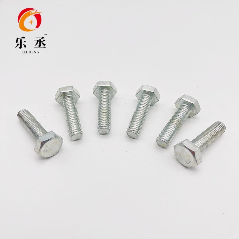 现货速发4.8级螺丝国标镀锌螺丝镀锌外六角螺栓M6M8M10M12M14M16M