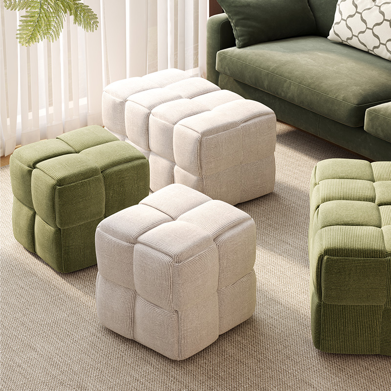 速发家用小级凳入户门口长条换木实鞋凳高矮魔方沙发脚踏凳小凳子