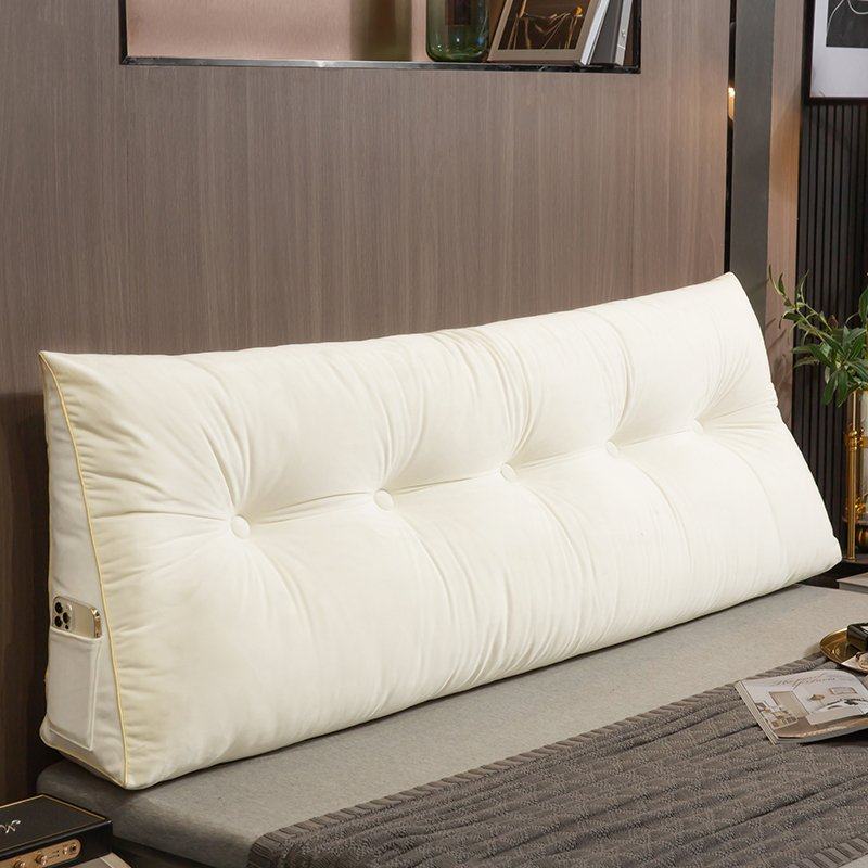 三角床头靠枕床上靠垫双人靠背软包护腰沙发卧室毛绒可拆洗榻北秦,居家布艺,床头靠垫,淘宝优惠券,粉丝福利购,淘宝优惠卷