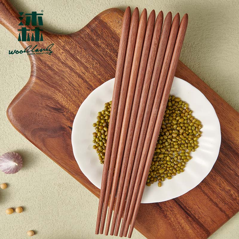 沐林新中式红檀木家用筷无漆无蜡