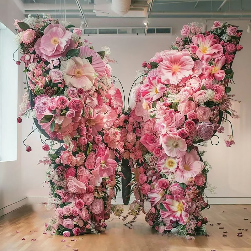 蝴蝶仿真花大型彩色摆件diy巨型布景路引立体商场蝴蝶美陈装饰,节庆用品/礼品,路引,淘宝优惠券,粉丝福利购,淘宝优惠卷