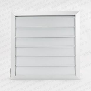 铝合金自垂百叶窗轴流风机防雨百叶罩出风口可调换气扇通风排风