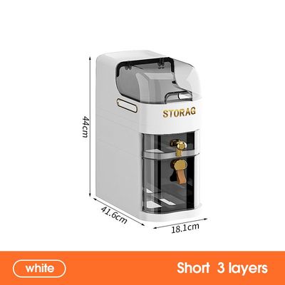 轻奢浴室夹缝柜置物架收纳小推车免安装厕所卫生间马桶储物柜落地