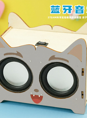 科技小制作蓝牙音响模型小发明小学生stem科学实验器材儿童科教
