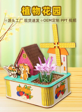 小学生种植玩具steam植物花园DIY科学实验科技小制作实验材料