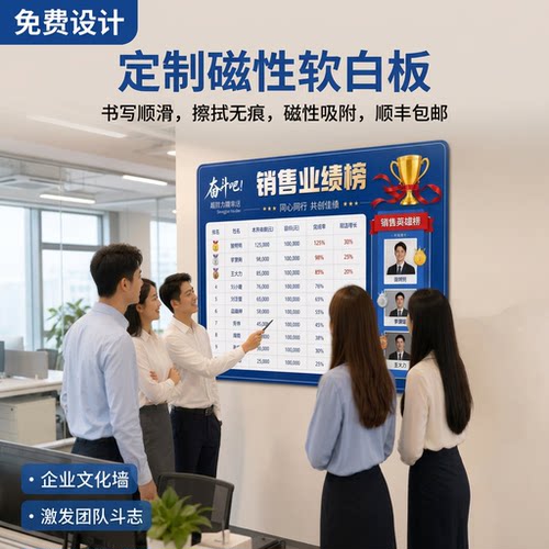 TEMENUO定制磁性软白板贴可擦写