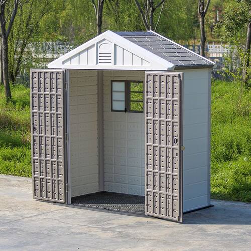 户外储物柜防雨收纳柜花园庭院工具房院子防水工具柜子室外杂物间