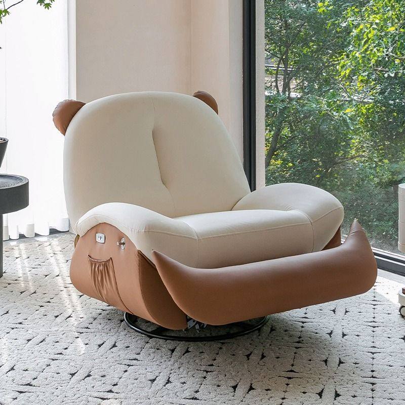 电动多功能按摩拼色小熊单人沙发椅客厅太空头等懒人沙发可睡可躺,住宅家具,功能沙发,淘宝优惠券,粉丝福利购,淘宝优惠卷