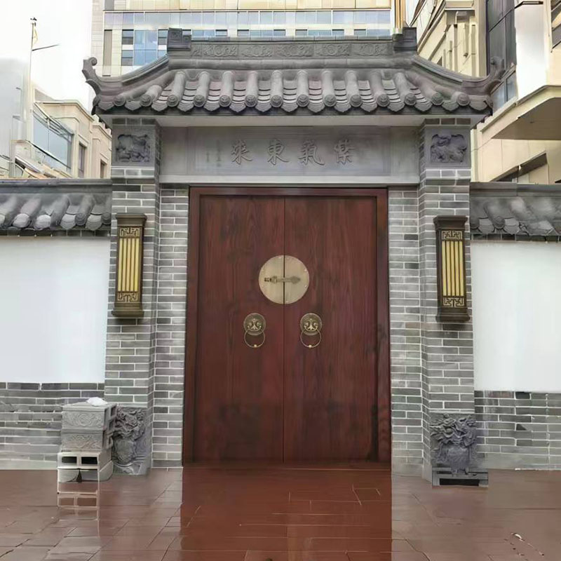 实木大门中式别墅大门庭院围墙大门祠堂寺庙大门自建房四合院大门