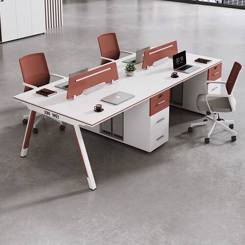 雅尚职员办公桌椅组合简约现代屏风电脑桌2/46人员工桌办公室工位