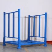 仓库插管堆垛架巧固架堆叠可拆折叠货架冷库叉车布料堆垛货架加厚