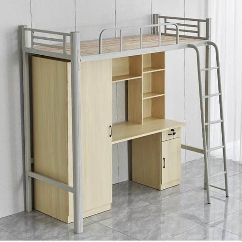 金上床床下桌组448寓合公加厚铁艺上床下柜高架学生舍上下铺宿双