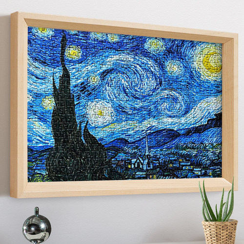 拼图框1000片70x50x75平图相框300块500片2000装裱通用画框架定制